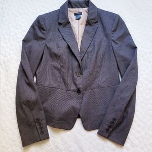 Ann Taylor blazer office career brown jacket coat